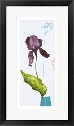 Framed Fleur I by Catherine Denolly | 19 3/4 x 9