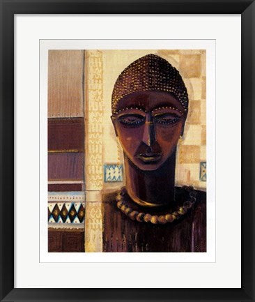 Framed Study in Brown I by Emilie Gerard | 19 3/4 x 15 3/4