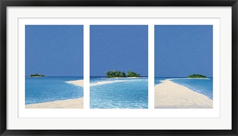 Framed Islands in the Sun by Werner Eick | 19 3/4 x 39 1/2