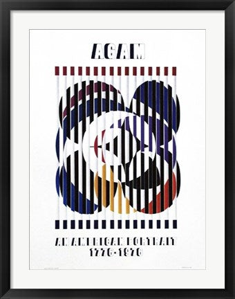 Framed Birth of a Flag, 1975 by Yaacov Agam | 29 x 21 ½