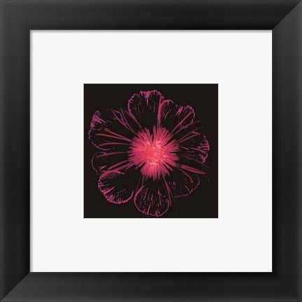 Framed Art Burst of Crimson 6 x 6