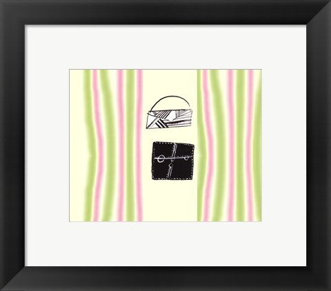 Framed Art Deux Sacs a Main 8 x 10