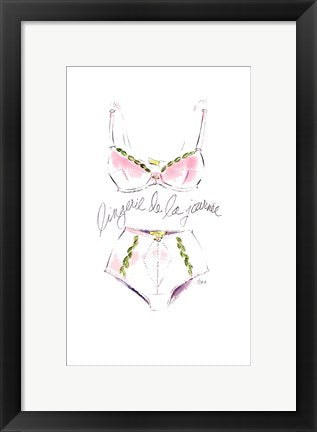 Framed Lingerie de la Journee by Tina Amico | 16 x 10