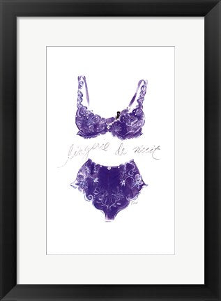 Framed Lingerie de Nuit by Tina Amico | 16 x 10