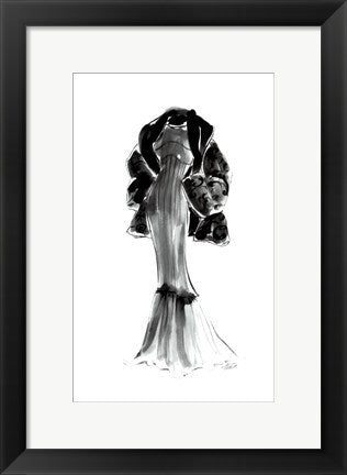 Framed Evening Coat by Tina Amico | 16 x 10