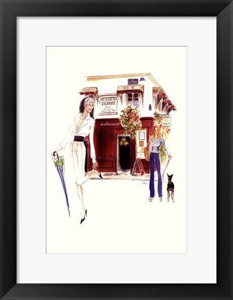Framed Restaurant Lechaude by Tina Amico | 16 x 11
