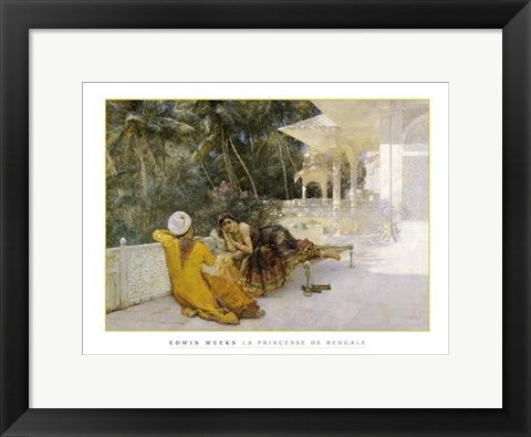 Framed Art La Princessse de Bengale by Edwin Weeks | 11 3/4 x 15 3/4