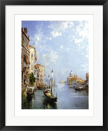 Framed Il Canale Grande, Venezia by Franz Richard Unterberger