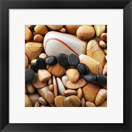 Framed Galets I by Laurent Pinsard | 11 3/4 x 11 3/4