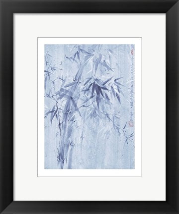 Framed Art Bamboo Leaves I by Fung Ping | 11 3/4 x 9 1/2