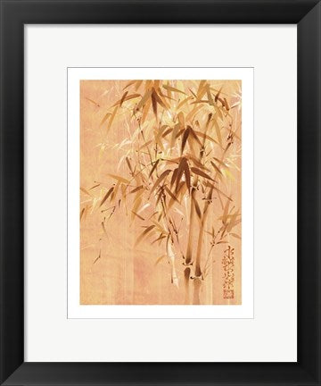 Framed Art Bamboo Leaves II by Fung Ping | 11 3/4 x 9 1/2