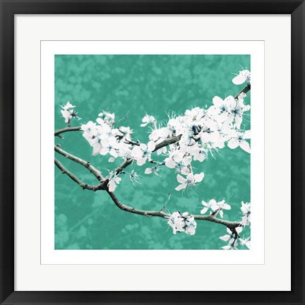 Framed Blossom in Green by Gail McKenzie | 19 3/4 x 19 3/4