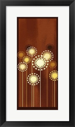 Framed Crystal Flowers III by Martin Irish | 19 3/4 x 9