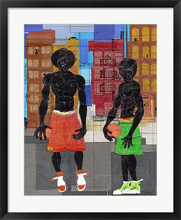 Framed BK Hoop Stars by Willie Torbert | 23 7/8 x 19 ½