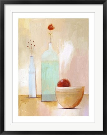 Framed Still Life on Yellow Table by Nicola Evans | 31 1/2 x 23 1/2