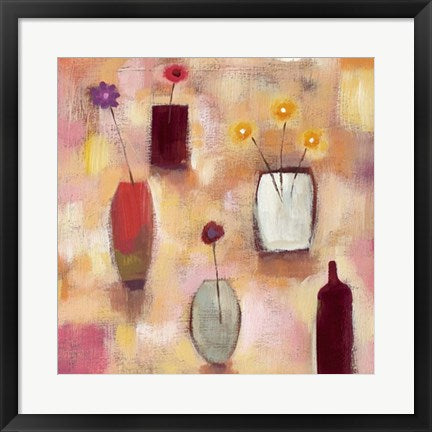 Framed Floral Arrangement I by Sharon Williams | 19 3/4 x 19 3/4