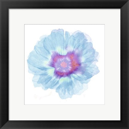 Framed Art Fleur Bleue by Robin | 11 3/4 x 11 3/4