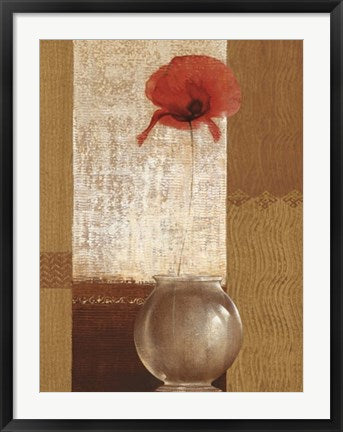 Framed Ambient Poppy by Mira Latour | 31 1/2 x 23 1/2