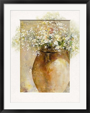 Framed Flowers in a Pot I by Willem Haenraets | 31 1/2 x 23 1/2