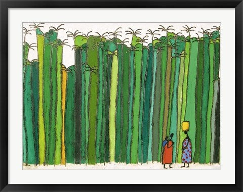 Framed 39 Palm Trees by Alvar Farre | 23 1/2 x 31 1/2