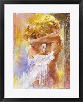Framed Les Amoureux I by Alain Dumas | 19 3/4 x 15 3/4