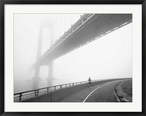 Framed Verrazano Bridge by Henri Silberman | 23 1/2 x 31 1/2