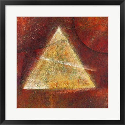 Framed Tao Triangle by Nerissa Harvey | 19 3/4 x 19 3/4