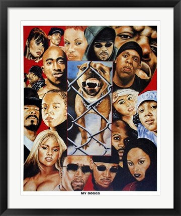 Framed My Doggs by Andrew Nichols | 29 7/8 x 24
