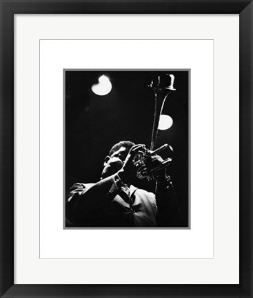 Framed Dizzy Gillespie by Lee Tanner | 20 x 16