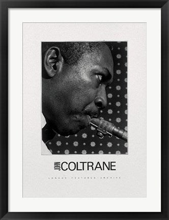 Framed John Coltrane 27 1/2 x 19 3/4