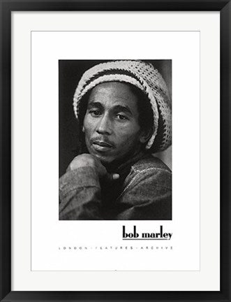 Framed Bob Marley 27 1/2 x 19 3/4