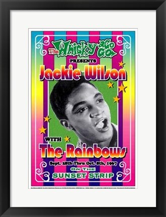 Framed Jackie Wilson, 1967: Whisky-A-Go-Go, Los Angeles by Dennis Loren