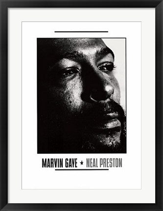 Framed Marvin Gaye by Neal Preston | 27 ½ x 19 ¾