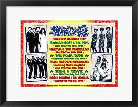 Framed Motown Revue, 1967: Whisky-A-Go-Go, Los Angeles by Dennis Loren