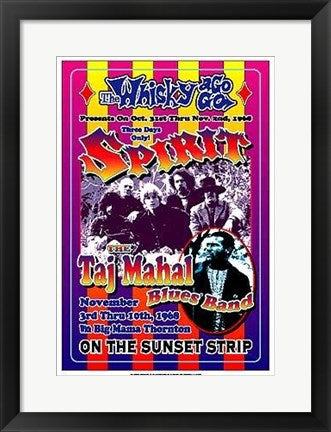 Framed Spirit & Taj Mahal Blues Band, 1968: Whisky-A-Go-Go, Los Angeles by...
