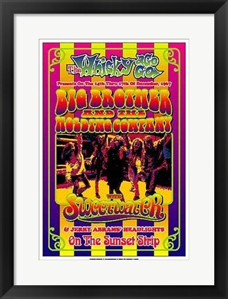 Framed Big Brother and the Holding Company & Sweetwater, 1967: Whisky-A-Go...