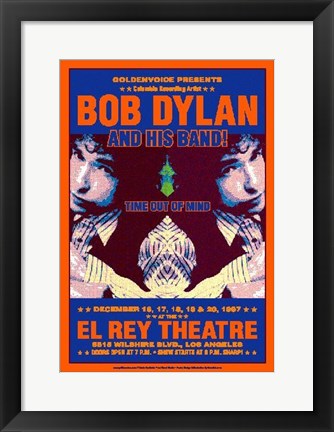 Framed Bob Dylan, El Rey Theatre, Los Angeles, 1997 by Dennis Loren
