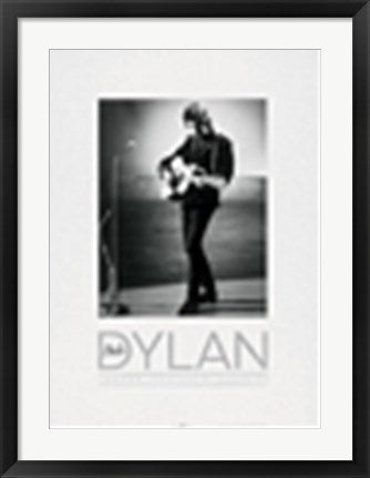 Framed Bob Dylan 27 1/2 x 19 3/4