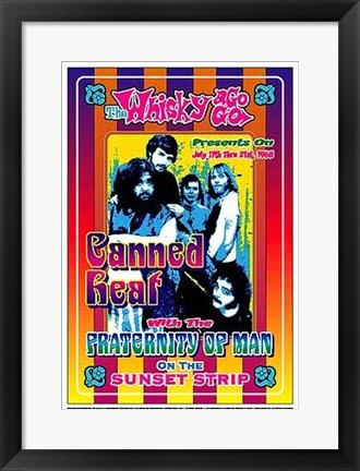 Framed Canned Heat, 1968: Whisky-A-Go-Go, Los Angeles by Dennis Loren