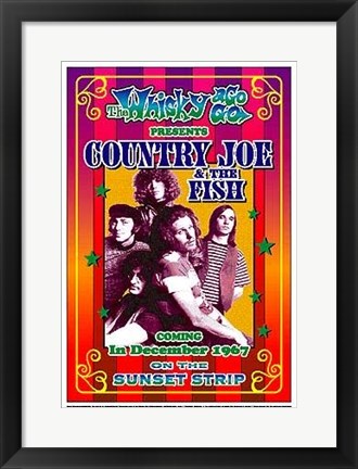 Framed Country Joe and the Fish, 1967: Whisky-A-Go-Go, Los Angeles by Denn...