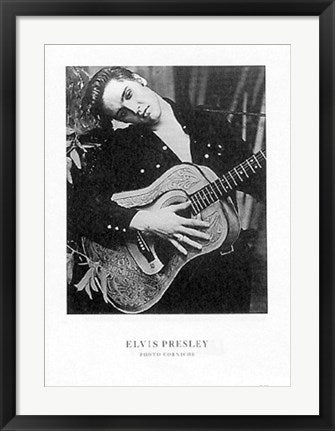 Framed Elvis Presley 27 1/2 x 19 3/4