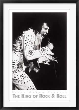 Framed Elvis in Vegas 36 x 24