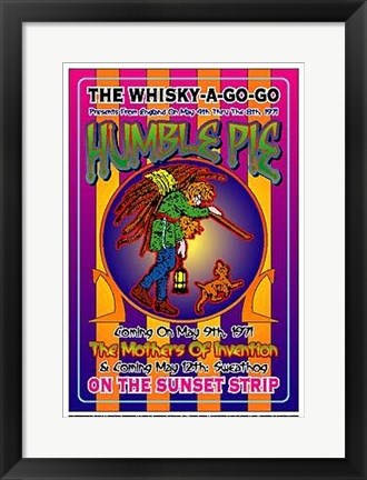 Framed Humble Pie, 1971: Whisky-A-Go-Go, Los Angeles by Dennis Loren