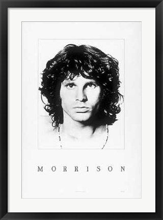 Framed Jim Morrison 27 1/2 x 19 3/4
