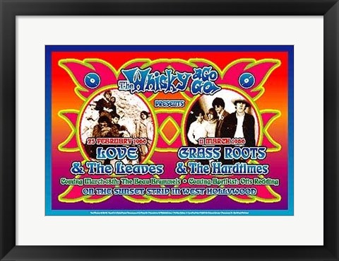Framed Love & Grass Roots, 1966: Whisky-A-Go-Go, Los Angeles by Dennis Loren