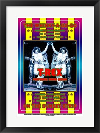 Framed T. Rex, 1971: Whisky-A-Go-Go, Los Angeles by Dennis Loren