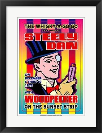 Framed Steely Dan, 1972: Whisky-A-Go-Go, Los Angeles by Dennis Loren