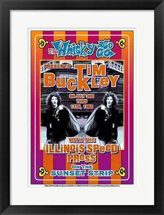 Framed Tim Buckley, 1968: Whisky-A-Go-Go, Los Angeles by Dennis Loren