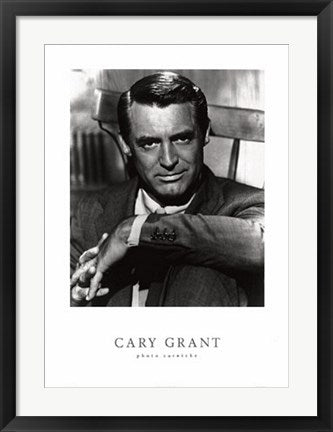 Framed Cary Grant 27 1/2 x 19 3/4