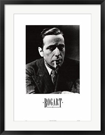 Framed Humphrey Bogart 27 1/2 x 19 3/4